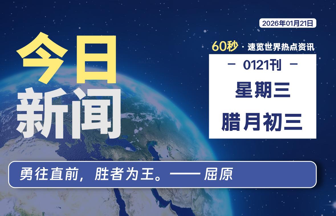 01月21日,星期三, 每天60秒读懂全世界!-主题美化网